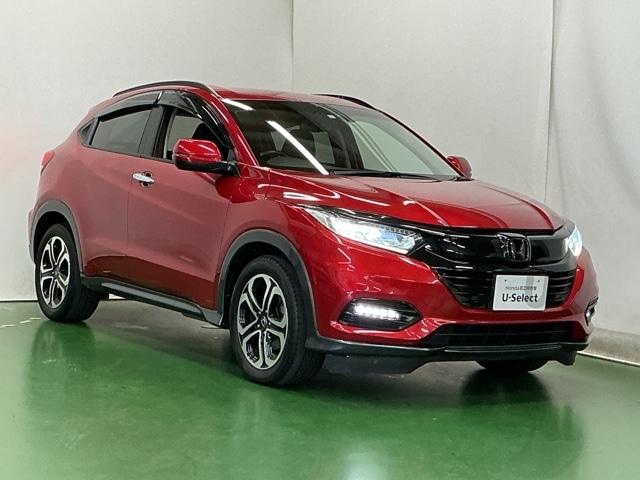 ヴェゼル Ｘ・ホンダセンシング　ドラレコ　ナビ　Ｒカメラ　後席モニター　Ｗエアバッグ　盗難防止　アクティブクルーズコントロール　オートエアコン　ＬＥＤランプ　衝突軽減ブレ－キ　パワステ　整備記録簿　カーテンエアバック　ＵＳＢポート（7枚目）