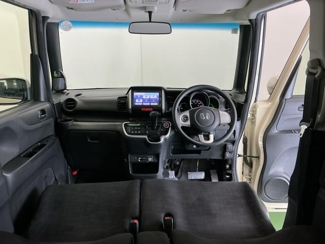 Ｎ－ＢＯＸ Ｇ・Ｌパッケージ　ナビ　Ｒカメラ　ブルートゥース　ワンセグＴＶ　Ｉ－ＳＴＯＰ　ベンチ席　メンテナンスノート　カラーバックモニター　全席ＰＷ　イモビライザー　１セグ　ＡＡＣ　横滑り防止　スマートキー　ＡＢＳ　ＥＴＣ（2枚目）