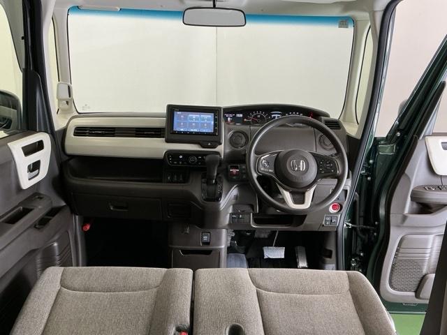 N-BOX L ナビ Rカメラ ブルートゥース CD 衝突回避支援ブレーキ I-STOP クリソナ PW パワステ Sヒーター スマ-トキ- Bカメ 横滑り防止 整備記録簿 LEDライト エアコン付き Wエアバック(2枚目)