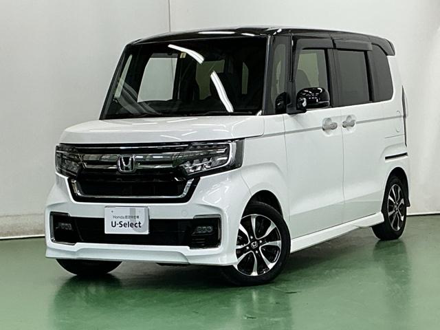 N-BOXカスタム L ナビ Rカメラ ブルートゥース フルセグTV 両席電動スライドドア Pソナー サイドエアバッグ Aストップ シートヒータ ベンチシート 点検記録簿 キーフリーシステム LEDライト リアカメ AC(11枚目)