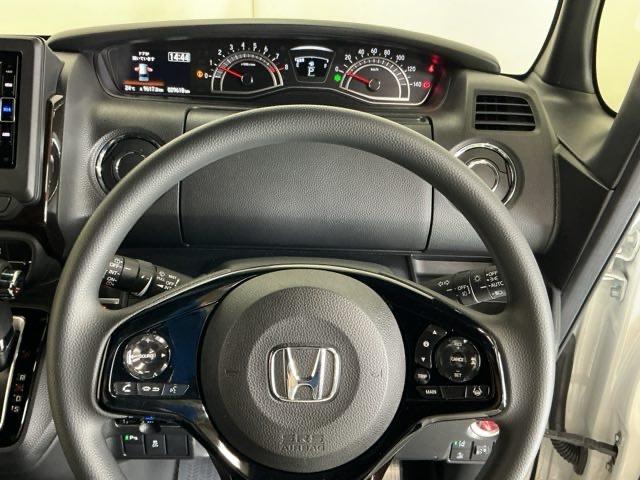 N-BOXカスタム L ナビ Rカメラ ブルートゥース フルセグTV 両席電動スライドドア Pソナー サイドエアバッグ Aストップ シートヒータ ベンチシート 点検記録簿 キーフリーシステム LEDライト リアカメ AC(26枚目)