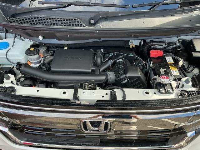 N-BOXカスタム L ナビ Rカメラ ブルートゥース フルセグTV 両席電動スライドドア Pソナー サイドエアバッグ Aストップ シートヒータ ベンチシート 点検記録簿 キーフリーシステム LEDライト リアカメ AC(35枚目)