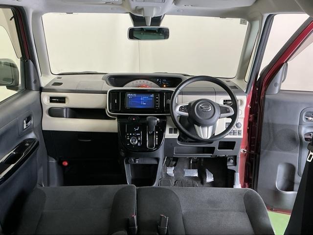 ムーヴキャンバス ＸブラックインテリアリミテッドＳＡＩＩＩ　ナビ　Ｒカメラ　ブルートゥース　フルセグ　セキュリティアラーム　地デジ　サイドエアバック　横滑り防止装置　オートエアコン　両側パワースライドドア　ベンチシート　アイドリングストップ　キーフリー　ＡＢＳ（2枚目）