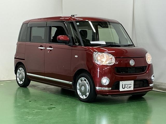 ムーヴキャンバス ＸブラックインテリアリミテッドＳＡＩＩＩ　ナビ　Ｒカメラ　ブルートゥース　フルセグ　セキュリティアラーム　地デジ　サイドエアバック　横滑り防止装置　オートエアコン　両側パワースライドドア　ベンチシート　アイドリングストップ　キーフリー　ＡＢＳ（7枚目）