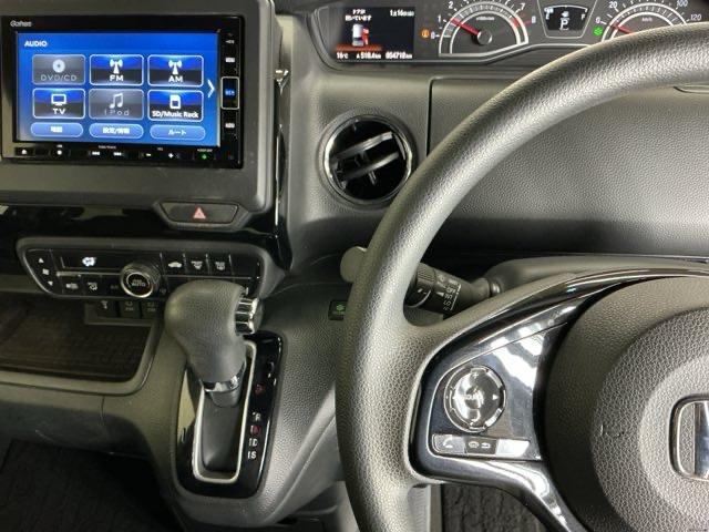 Ｎ－ＢＯＸカスタム Ｌ　ドラレコ　ナビ　Ｒカメラ　ブルートゥース　両席電動スライドドア　Ｐソナー　サイドエアバッグ　Ａストップ　シートヒータ　ベンチシート　点検記録簿　キーフリーシステム　ＬＥＤライト　リアカメ　ＡＣ　ＥＴＣ（3枚目）