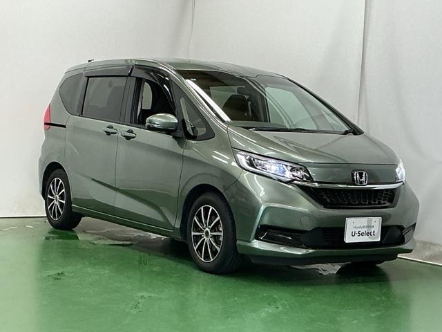 フリード Ｇ・ホンダセンシング　ドラレコ　ナビ　Ｒカメラ　ブルートゥース　Ｆセグ　追突被害軽減ブレーキ　ｉストップ　Ｗエアバッグ　パワーウィンドウ　アクティブクルーズコントロール　スマートキ　カラーバックモニター　整備点検記録簿（7枚目）