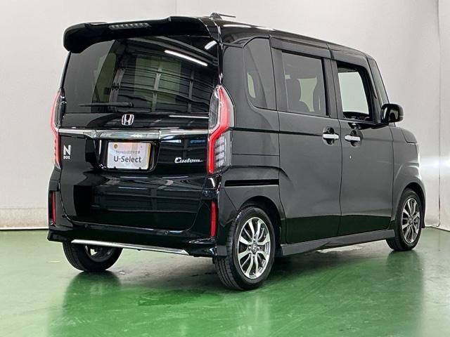 N-BOXカスタム L ナビ Rカメラ ブルートゥース フルセグTV Pソナー サイドエアバッグ Aストップ シートヒータ ベンチシート 点検記録簿 キーフリーシステム LEDライト リアカメ クルーズコントロール AC(8枚目)