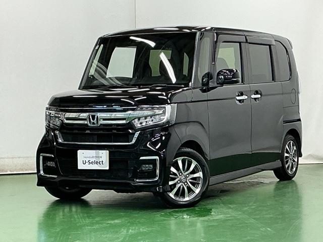 N-BOXカスタム L ナビ Rカメラ ブルートゥース フルセグTV Pソナー サイドエアバッグ Aストップ シートヒータ ベンチシート 点検記録簿 キーフリーシステム LEDライト リアカメ クルーズコントロール AC(10枚目)