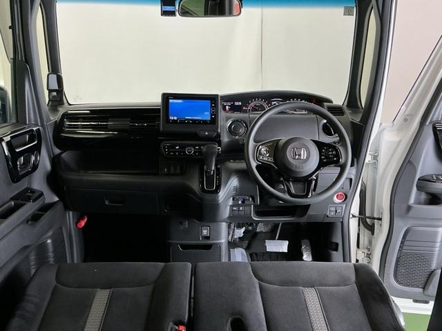 N-BOXカスタム L ドラレコ ナビ Rカメラ ブルートゥース 両席エアバック Bモニタ ブレーキサポート セキュリティー LEDランプ キーレスエントリー 記録簿 SRS 横滑り防止機能 片側電動両側スライドドア PW(2枚目)