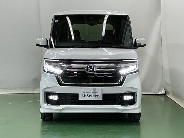 N-BOXカスタム L ドラレコ ナビ Rカメラ ブルートゥース 両席エアバック Bモニタ ブレーキサポート セキュリティー LEDランプ キーレスエントリー 記録簿 SRS 横滑り防止機能 片側電動両側スライドドア PW(6枚目)