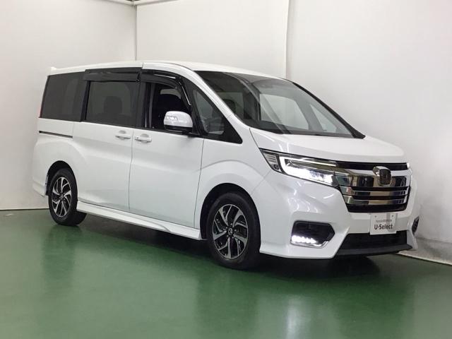 ステップワゴンスパーダ スパーダホンダセンシング　ナビ　Ｒカメラ　後席モニタ　ブルートゥース　両パワースライドドア　定期点検記録簿　地デジフルセグＴＶ　ＥＴＣ付　ＬＥＤヘットライト　スマ－トキ－　ＡＢＳ　パワーウィンドウ　後カメラ　ＶＳＡ　三列シート（7枚目）