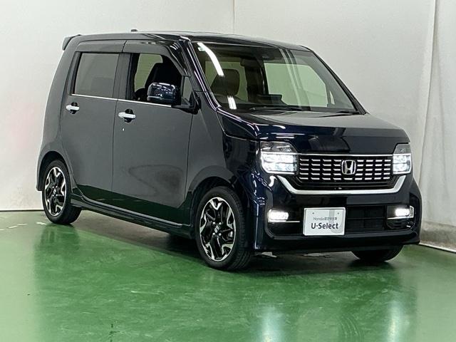 Ｎ－ＷＧＮカスタム Ｌ・ターボホンダセンシング　ナビ　Ｒカメラ　ブルートゥース　フルセグ　ブレーキサポート　盗難警報装置　横滑り防止機能　サイドエアバック　クルーズＣ　クリアランスソナ　ＬＥＤヘッド　シ－トヒ－タ－　リヤカメラ　タ－ボ　整備記録簿（7枚目）