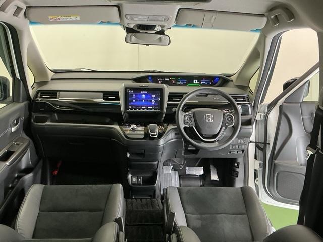 フリードハイブリッド ハイブリッド・モデューロX ドラレコ ナビ Rカメラ 後席モニター アイドリングストップ オートエアコン DVD スマ-トキ- クルコン LEDヘッドライト リアカメラ 衝突被害軽減システム VSA ETC フルセグTV USB(2枚目)