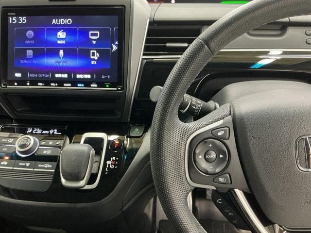 フリードハイブリッド ハイブリッド・モデューロX ドラレコ ナビ Rカメラ 後席モニター アイドリングストップ オートエアコン DVD スマ-トキ- クルコン LEDヘッドライト リアカメラ 衝突被害軽減システム VSA ETC フルセグTV USB(3枚目)