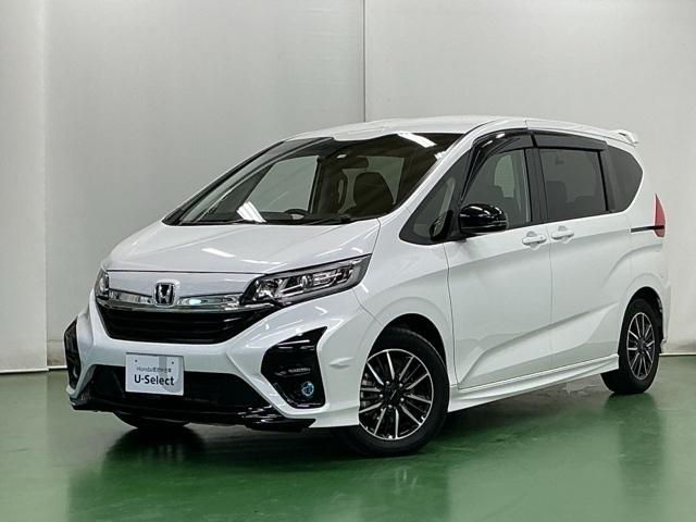 フリードハイブリッド ハイブリッド・モデューロX ドラレコ ナビ Rカメラ 後席モニター アイドリングストップ オートエアコン DVD スマ-トキ- クルコン LEDヘッドライト リアカメラ 衝突被害軽減システム VSA ETC フルセグTV USB(10枚目)