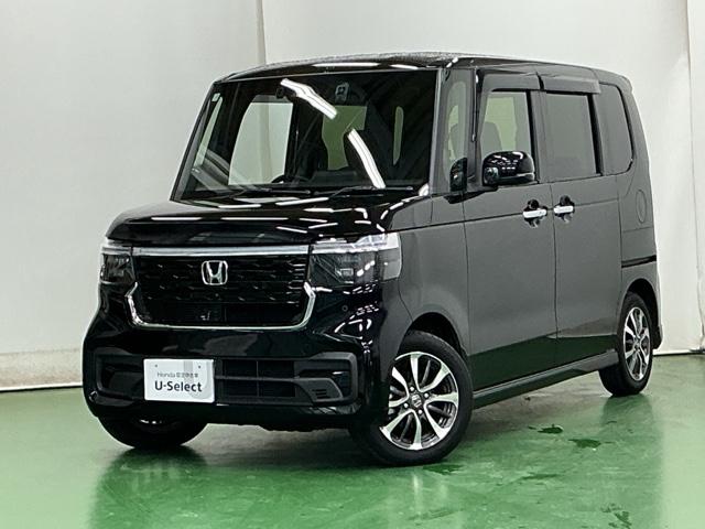 N-BOXカスタム ベースグレード ドラレコ ナビ Rカメラ ブルートゥース USB接続 CMBS Dレコ ベンチシート オートエアコン スマートキ LED 盗難防止装置 クルコン ETC バックカメラ フルセグTV パワーステアリング(10枚目)