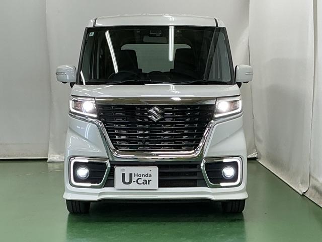 スペーシアカスタム ハイブリッドＸＳ　ドラレコ　ナビ　Ｒカメラ　ブルートゥース　Ｗ電動ドア　クリアランスソナ　スマートキー・プッシュスタート　地デジチューナー　ＤＶＤプレーヤー　ＶＳＡ　シ－トヒ－タ－　助手席エアバッグ　運転席エアバッグ（6枚目）