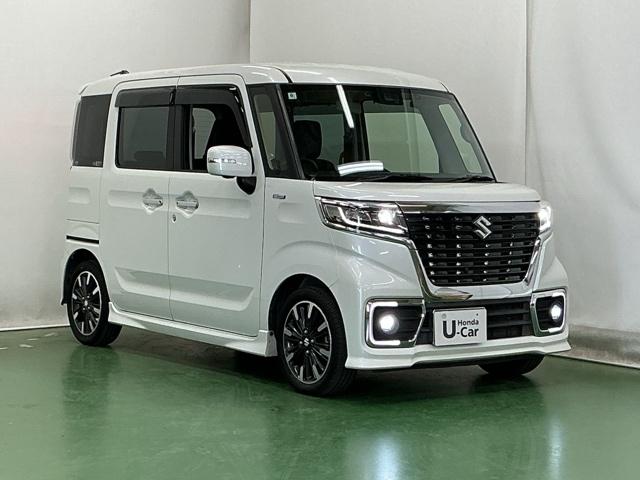 スペーシアカスタム ハイブリッドＸＳ　ドラレコ　ナビ　Ｒカメラ　ブルートゥース　Ｗ電動ドア　クリアランスソナ　スマートキー・プッシュスタート　地デジチューナー　ＤＶＤプレーヤー　ＶＳＡ　シ－トヒ－タ－　助手席エアバッグ　運転席エアバッグ（7枚目）