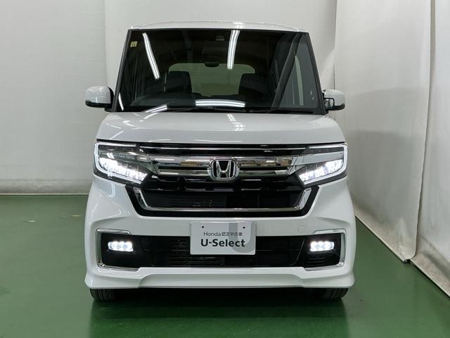 Ｎ－ＢＯＸカスタム Ｌ　ナビ　Ｒカメラ　ブルートゥース　フルセグ　両席エアバック　Ｂモニタ　ブレーキサポート　セキュリティー　ＬＥＤランプ　キーレスエントリー　記録簿　ＳＲＳ　横滑り防止機能　片側電動両側スライドドア　ＰＷ（6枚目）