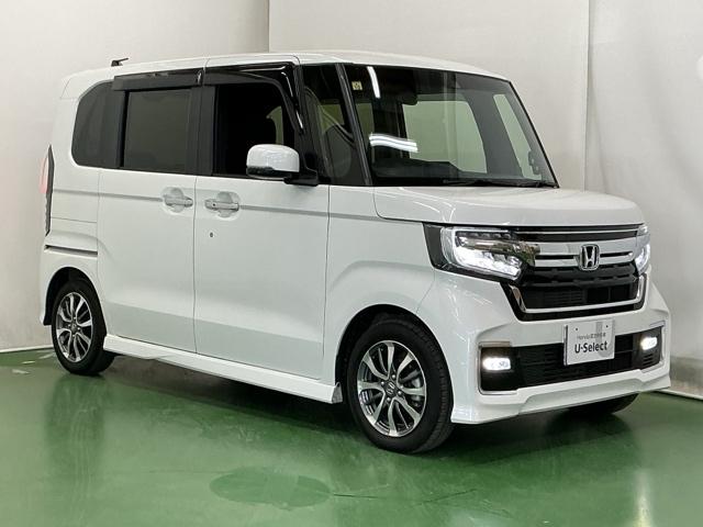 Ｎ－ＢＯＸカスタム Ｌ　ナビ　Ｒカメラ　ブルートゥース　フルセグ　両席エアバック　Ｂモニタ　ブレーキサポート　セキュリティー　ＬＥＤランプ　キーレスエントリー　記録簿　ＳＲＳ　横滑り防止機能　片側電動両側スライドドア　ＰＷ（7枚目）