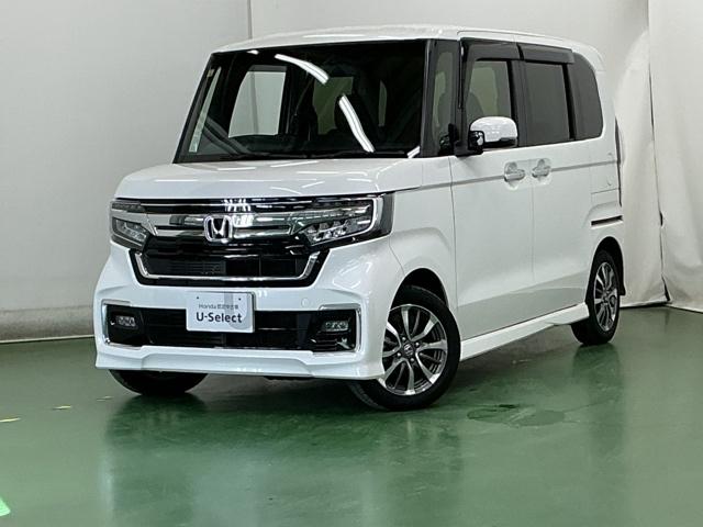 Ｎ－ＢＯＸカスタム Ｌ　ナビ　Ｒカメラ　ブルートゥース　フルセグ　両席エアバック　Ｂモニタ　ブレーキサポート　セキュリティー　ＬＥＤランプ　キーレスエントリー　記録簿　ＳＲＳ　横滑り防止機能　片側電動両側スライドドア　ＰＷ（10枚目）