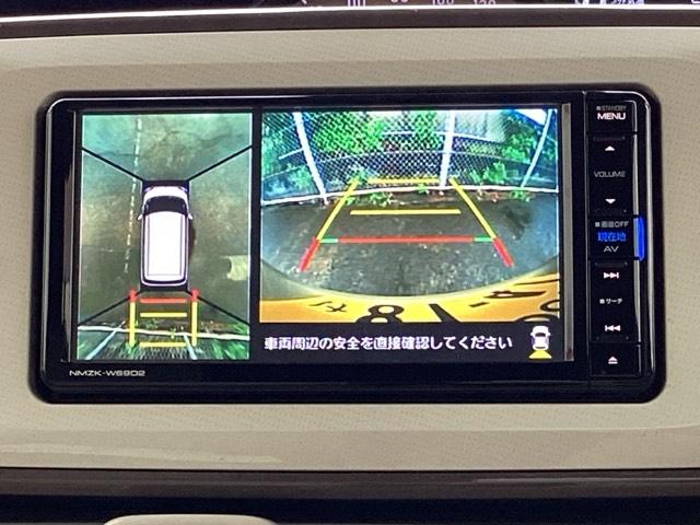 ムーヴキャンバス ＧホワイトアクセントリミテッドＳＡＩＩＩ　全周囲モニター　左右パワースライドドア　ベンチシート　フルセグテレビ　ＥＴＣ車載器　スマートエントリー　セキュリティ　ＬＥＤ　パワステ　キーフリー　ナビＴＶ（12枚目）