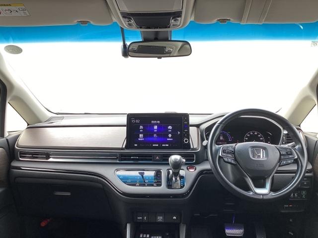 オデッセイハイブリッド e:HEVアブソルート・EX ドラレコ ETC リアカメラ 電動Rゲート LEDライト シ-トヒ-タ- 両側PSD エアロ パワ-シ-ト 整備記録簿 フルセグ アイドルストップ クルーズコントロール DVD再生機能 3列シート(2枚目)