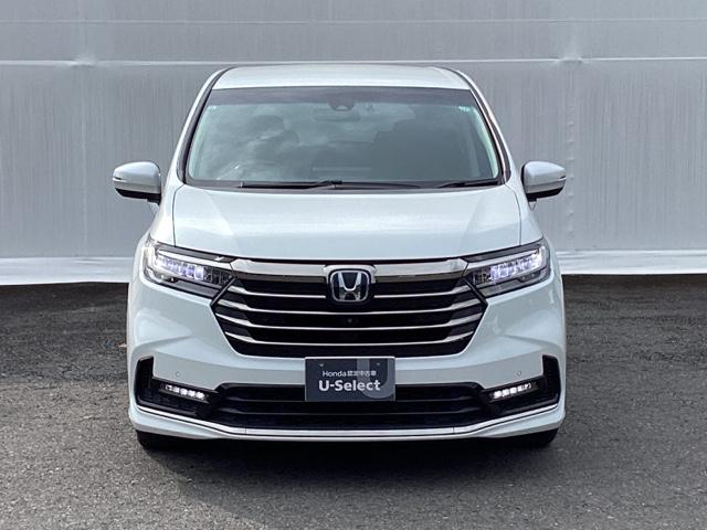 オデッセイハイブリッド e:HEVアブソルート・EX ドラレコ ETC リアカメラ 電動Rゲート LEDライト シ-トヒ-タ- 両側PSD エアロ パワ-シ-ト 整備記録簿 フルセグ アイドルストップ クルーズコントロール DVD再生機能 3列シート(7枚目)