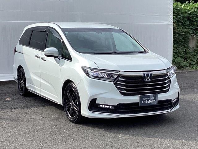 オデッセイハイブリッド e:HEVアブソルート・EX ドラレコ ETC リアカメラ 電動Rゲート LEDライト シ-トヒ-タ- 両側PSD エアロ パワ-シ-ト 整備記録簿 フルセグ アイドルストップ クルーズコントロール DVD再生機能 3列シート(8枚目)