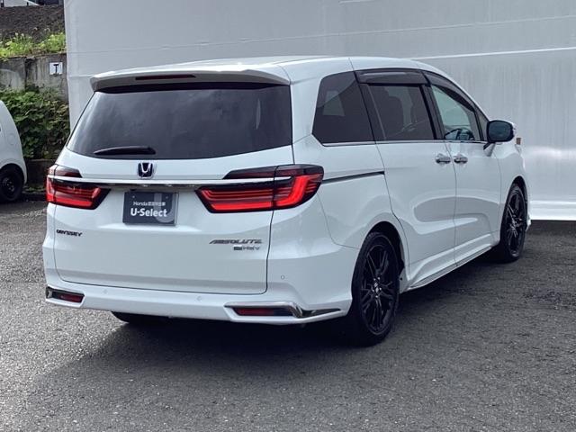 オデッセイハイブリッド e:HEVアブソルート・EX ドラレコ ETC リアカメラ 電動Rゲート LEDライト シ-トヒ-タ- 両側PSD エアロ パワ-シ-ト 整備記録簿 フルセグ アイドルストップ クルーズコントロール DVD再生機能 3列シート(9枚目)