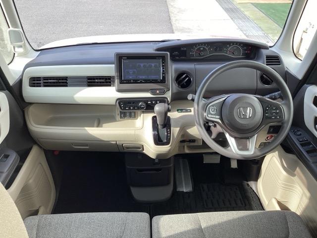 N-BOX G・Lホンダセンシング ナビ装着用スペシャルパッケージ+ETC車載器 Aストップ ESC キーフリーシステム LEDライト フルセグ対応 バックM TVナビ USB スマートキー クルコン 両席エアバック エアコン DVD(2枚目)