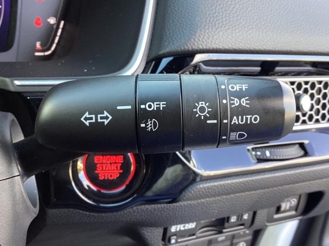 シビック EX メモリーナビ ドラレコ ETC リアカメラ Rカメ パーキングセンサー 衝突被害軽減ブレーキ スマートキーシステム パワ-シ-ト USB LEDライト 地デジフルセグ ナビTV シートH キーフリー(34枚目)