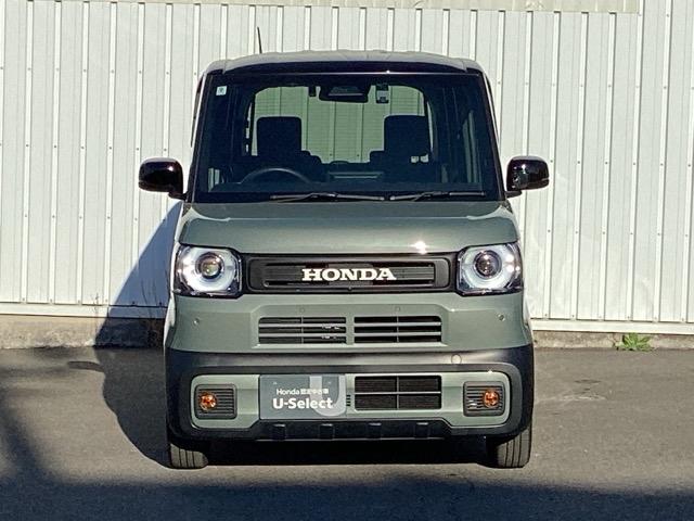 Ｎ－ＢＯＸジョイ ターボ　マルチビューカメラシステム　チェック柄撥水ファブリック（フロント・リアシート／リアシート背面／荷室スライドボード）　ＬＥＤヘッド　ＥＴＣ車載器　オートエアコン　バックカメラ　両側電動ドア　キーフリー（6枚目）