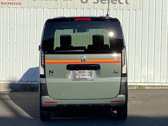 Ｎ－ＢＯＸジョイ ターボ　マルチビューカメラシステム　チェック柄撥水ファブリック（フロント・リアシート／リアシート背面／荷室スライドボード）　ＬＥＤヘッド　ＥＴＣ車載器　オートエアコン　バックカメラ　両側電動ドア　キーフリー（9枚目）