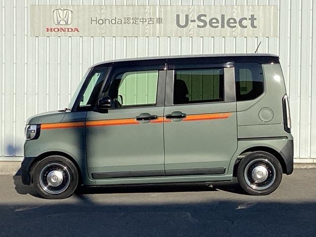 Ｎ－ＢＯＸジョイ ターボ　マルチビューカメラシステム　チェック柄撥水ファブリック（フロント・リアシート／リアシート背面／荷室スライドボード）　ＬＥＤヘッド　ＥＴＣ車載器　オートエアコン　バックカメラ　両側電動ドア　キーフリー（10枚目）