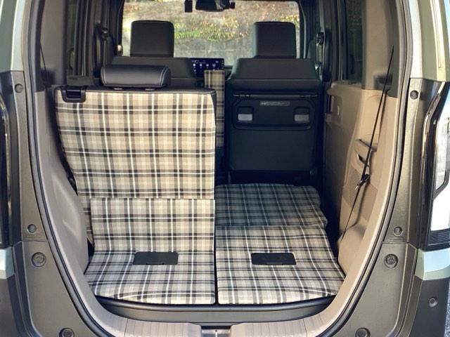 Ｎ－ＢＯＸジョイ ターボ　マルチビューカメラシステム　チェック柄撥水ファブリック（フロント・リアシート／リアシート背面／荷室スライドボード）　ＬＥＤヘッド　ＥＴＣ車載器　オートエアコン　バックカメラ　両側電動ドア　キーフリー（43枚目）
