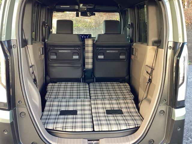 Ｎ－ＢＯＸジョイ ターボ　マルチビューカメラシステム　チェック柄撥水ファブリック（フロント・リアシート／リアシート背面／荷室スライドボード）　ＬＥＤヘッド　ＥＴＣ車載器　オートエアコン　バックカメラ　両側電動ドア　キーフリー（44枚目）