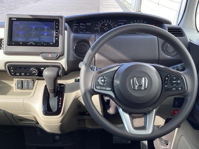 N-BOX G・Lホンダセンシング ETC/純正ナビ/バックモニター/ホンダセンシング レーダブレーキ Sヒータ Aストップ ESC キーフリーシステム LEDライト フルセグ対応 バックM TVナビ USB スマートキー クルコン(3枚目)