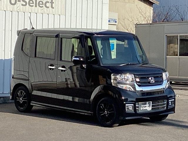 Ｎ－ＢＯＸカスタム ＧＳＳブラックスタイルパッケージ　ＥＴＣ／純正ナビ／バックモニター　リアカメラ　スマートキー　シートヒータ　フルセグＴＶ　ＡＢＳ　横滑り防止機能　ナビＴＶ　キーフリー　ベンチシート　パワステ　カーテンエアバック　セキュリティー　ＰＷ（7枚目）