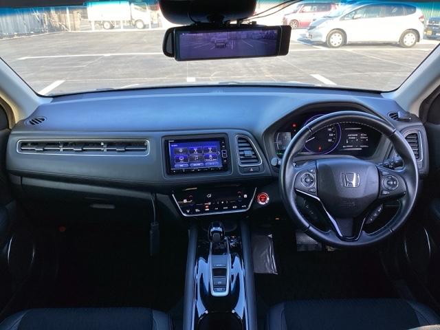 ヴェゼル ハイブリッドＺ・ホンダセンシング　ＥＴＣ／純正ナビ／バックモニター／ホンダセンシング　両席エアバック　追突被害軽減ブレーキ　ＬＥＤヘットライト　スマートキープッシュスタート　サイドカーテンエアバック　整備記録簿　ＵＳＢ入力　ＡＡＣ（2枚目）