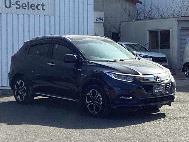 ヴェゼル ハイブリッドＺ・ホンダセンシング　ＥＴＣ／純正ナビ／バックモニター／ホンダセンシング　両席エアバック　追突被害軽減ブレーキ　ＬＥＤヘットライト　スマートキープッシュスタート　サイドカーテンエアバック　整備記録簿　ＵＳＢ入力　ＡＡＣ（7枚目）