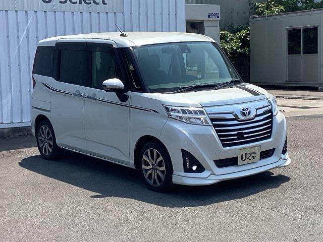 ルーミー カスタムＧ－Ｔ　純正メモリーナビＬＥＤライト　コーナーソナー　両側自動ドア　ターボ車　スマキー　アクティブクルーズコントロール　Ｂカメラ　キーフリー　横滑防止　ＥＴＣ　ＴＶナビ　ワンセグＴＶ　オートエアコン　パワステ（7枚目）