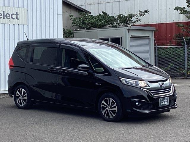 フリードハイブリッド ハイブリッド・ＥＸ　地デジフルセグＴＶ　シ－トヒ－タ－　整備記録簿　リヤカメラ　ＬＥＤライト　フルオートエアコン　ＡＢＳ　ＤＶＤ再生可　ウォークスルー　サイドエアバッグ　キーフリー　ナビ＆ＴＶ　アイドリングストップ（7枚目）