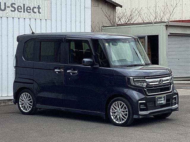 N-BOXカスタム Lターボ ETC/純正ナビ/バックモニター/ホンダセンシング Wパワスラ スマキ プリクラッシュセーフティー 地デジ対応 後カメラ シートH ESC サイドエアバック ECON USBポート DVD再生可(7枚目)