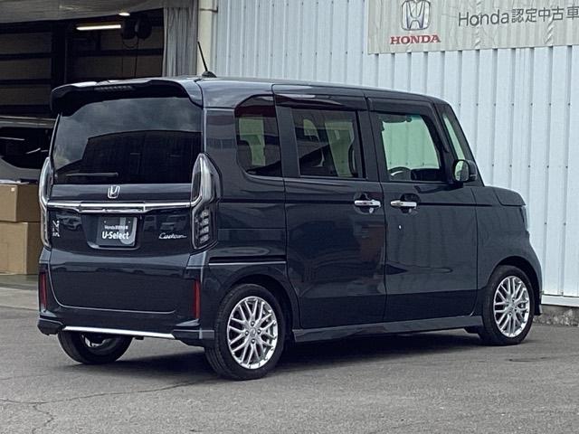 N-BOXカスタム Lターボ ETC/純正ナビ/バックモニター/ホンダセンシング Wパワスラ スマキ プリクラッシュセーフティー 地デジ対応 後カメラ シートH ESC サイドエアバック ECON USBポート DVD再生可(8枚目)