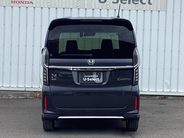 N-BOXカスタム Lターボ ETC/純正ナビ/バックモニター/ホンダセンシング Wパワスラ スマキ プリクラッシュセーフティー 地デジ対応 後カメラ シートH ESC サイドエアバック ECON USBポート DVD再生可(9枚目)