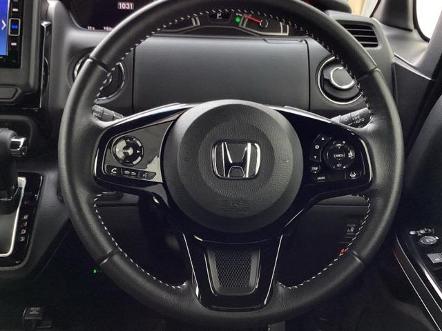 N-BOXカスタム Lターボ ETC/純正ナビ/バックモニター/ホンダセンシング Wパワスラ スマキ プリクラッシュセーフティー 地デジ対応 後カメラ シートH ESC サイドエアバック ECON USBポート DVD再生可(15枚目)