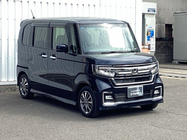 Ｎ－ＢＯＸカスタム Ｌ　ナビ連動式ドライブレコーダー　エアコン　キーフリー　バックセンサー　ＤＶＤ再生　オートクルーズ　記録簿　パワーステアリング　運転席シートヒーター　ナビＴＶ　Ｂカメラ　スマキー　ＵＳＢポート　ＥＴＣ（7枚目）