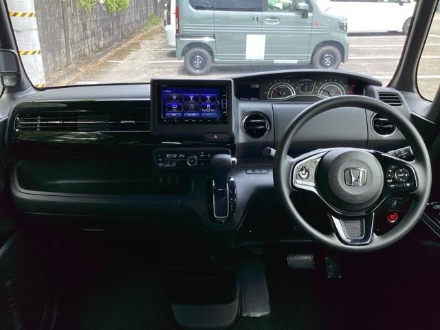Ｎ－ＢＯＸカスタム Ｌ　運転席＆助手席シート　ヒータープラズマクラスター技術搭載フルオート・エアコンディショナー　サイドエアバッグ　ナビＴＶ　Ａストップ　シートヒータ　ベンチシート　点検記録簿　キーフリーシステム　リアカメ（2枚目）