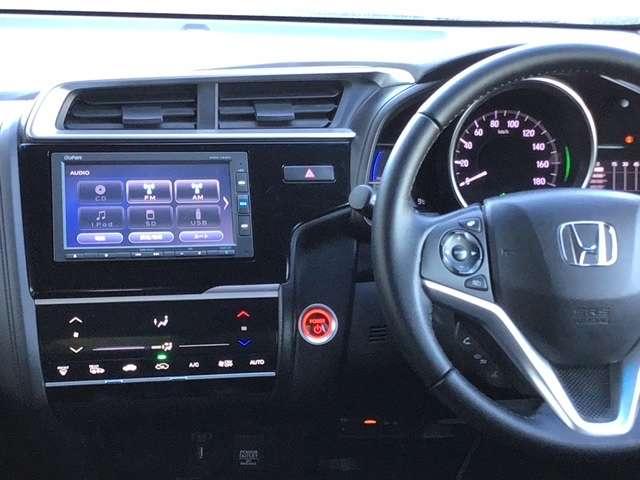 L ホンダセンシング 純正メモリーナビ LEDライト リヤカメラ i-stop スマキー オートエアコン VSA Bカメラ カーテンエアバック ミュージックプレイヤー接続可 NAVI ETC メモリーナビ CD エアバッグ(3枚目)